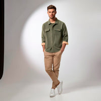 Thumbnail for Camisa con cuello de Pana