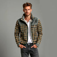 Thumbnail for Chaqueta con corderito a cuadros