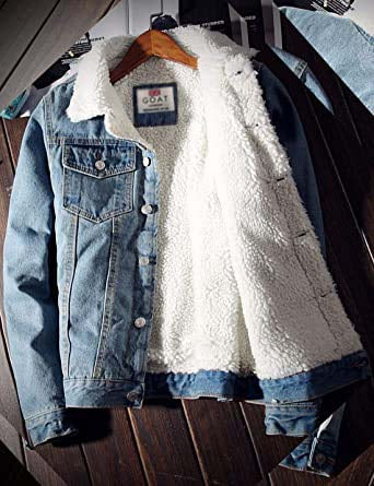 Campera de Jean con corderito Negra