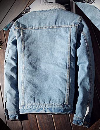 Campera de Jean con corderito Negra