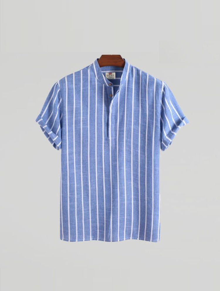 Camisa de lino a Rayas