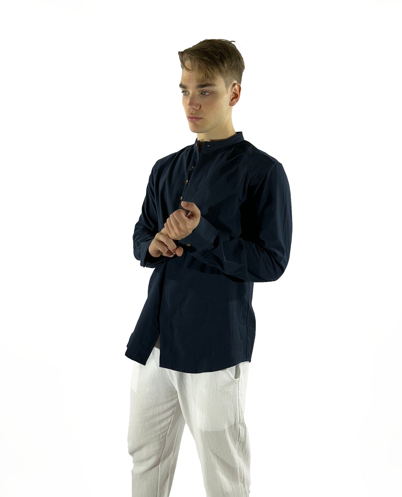 Camisa de lino Manga Larga