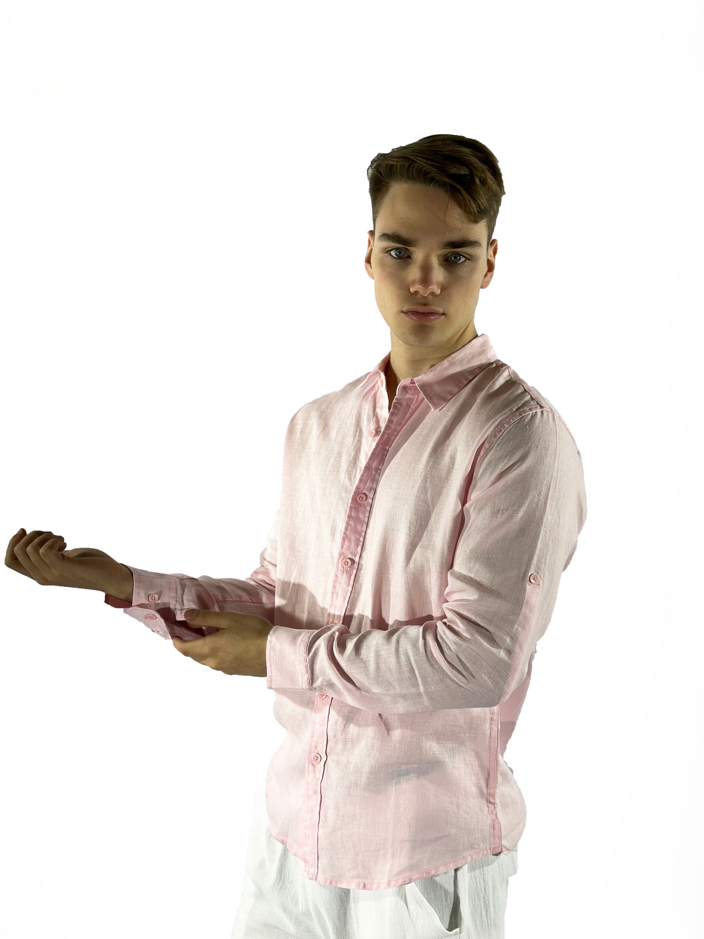 Camisa 100% Lino (Black Line)