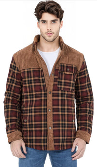 Thumbnail for Chaqueta con Corderito a Cuadros