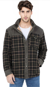 Thumbnail for Chaqueta con Corderito a Cuadros