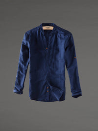 Thumbnail for Camisa de lino Manga Larga cuello en  V