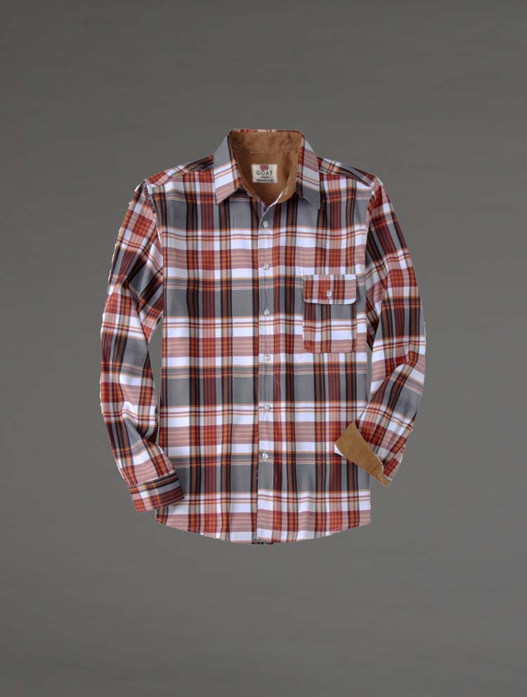 Camisa con cuello de Pana