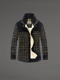 Thumbnail for Chaqueta con corderito a cuadros