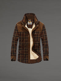 Thumbnail for Chaqueta con corderito a cuadros