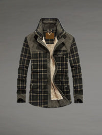 Thumbnail for Chaqueta con corderito a cuadros