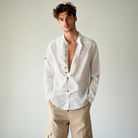 Thumbnail for Camisa de lino Manga Larga