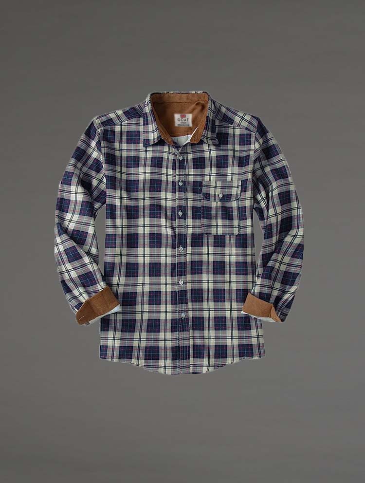 Camisa con cuello de Pana