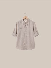 Thumbnail for Camisa Bromley de lino - Azul