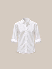 Thumbnail for Camisa Holborn 100% lino blanca - GOAT LONDON