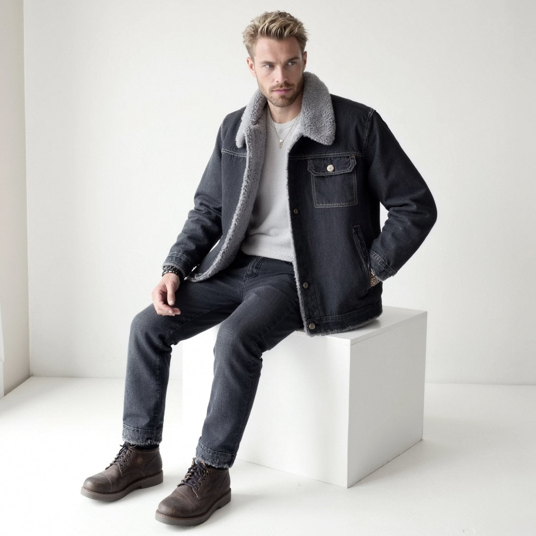 Campera de Jean con Corderito