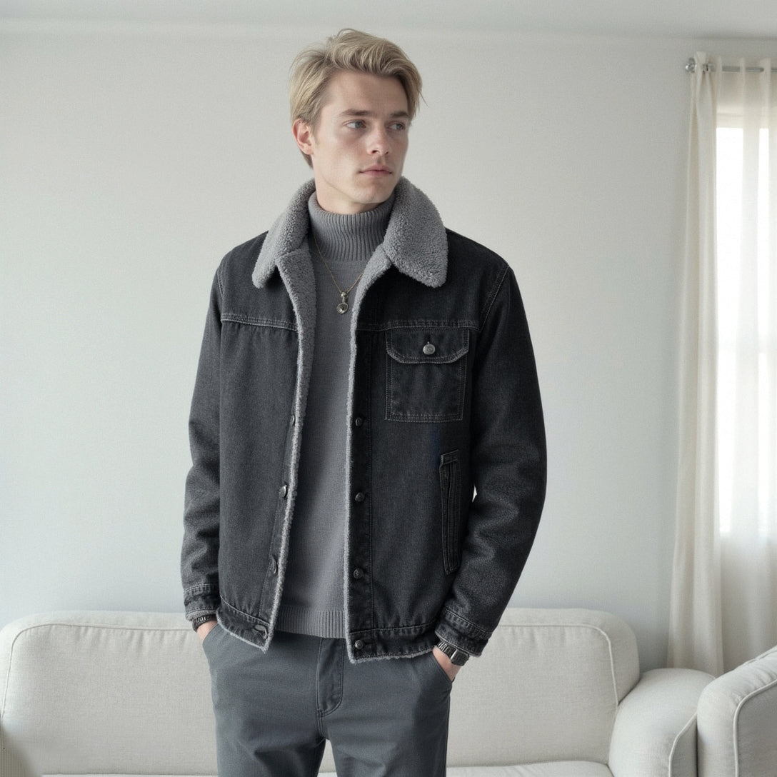 Campera de Jean con Corderito