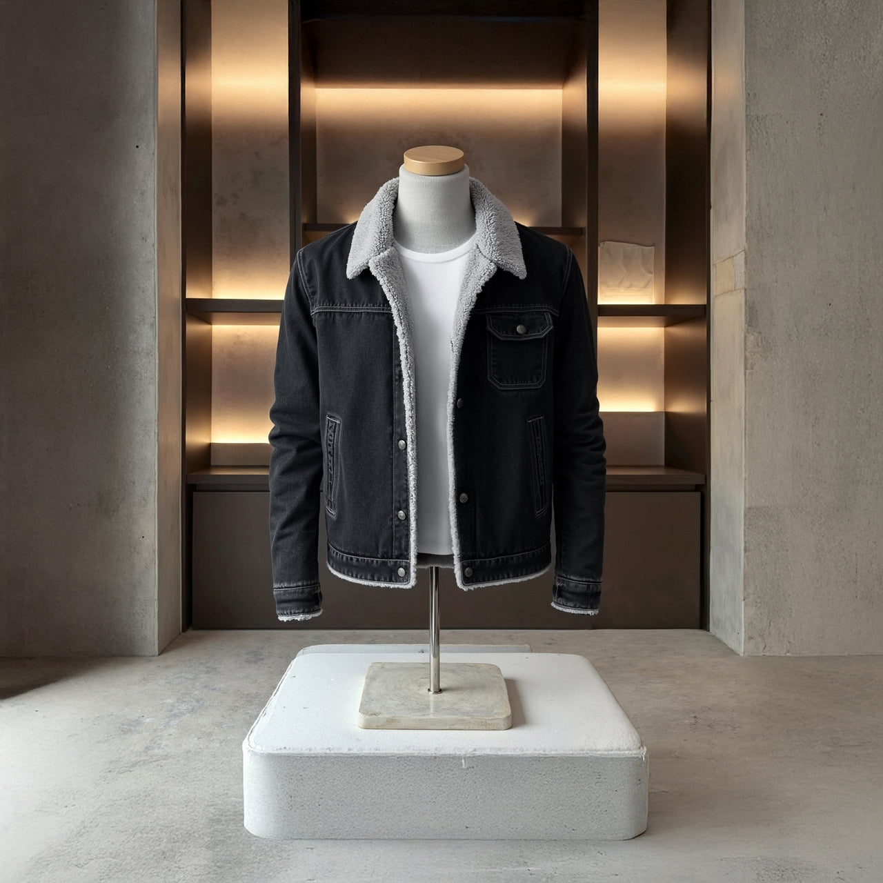 Campera de Jean con Corderito