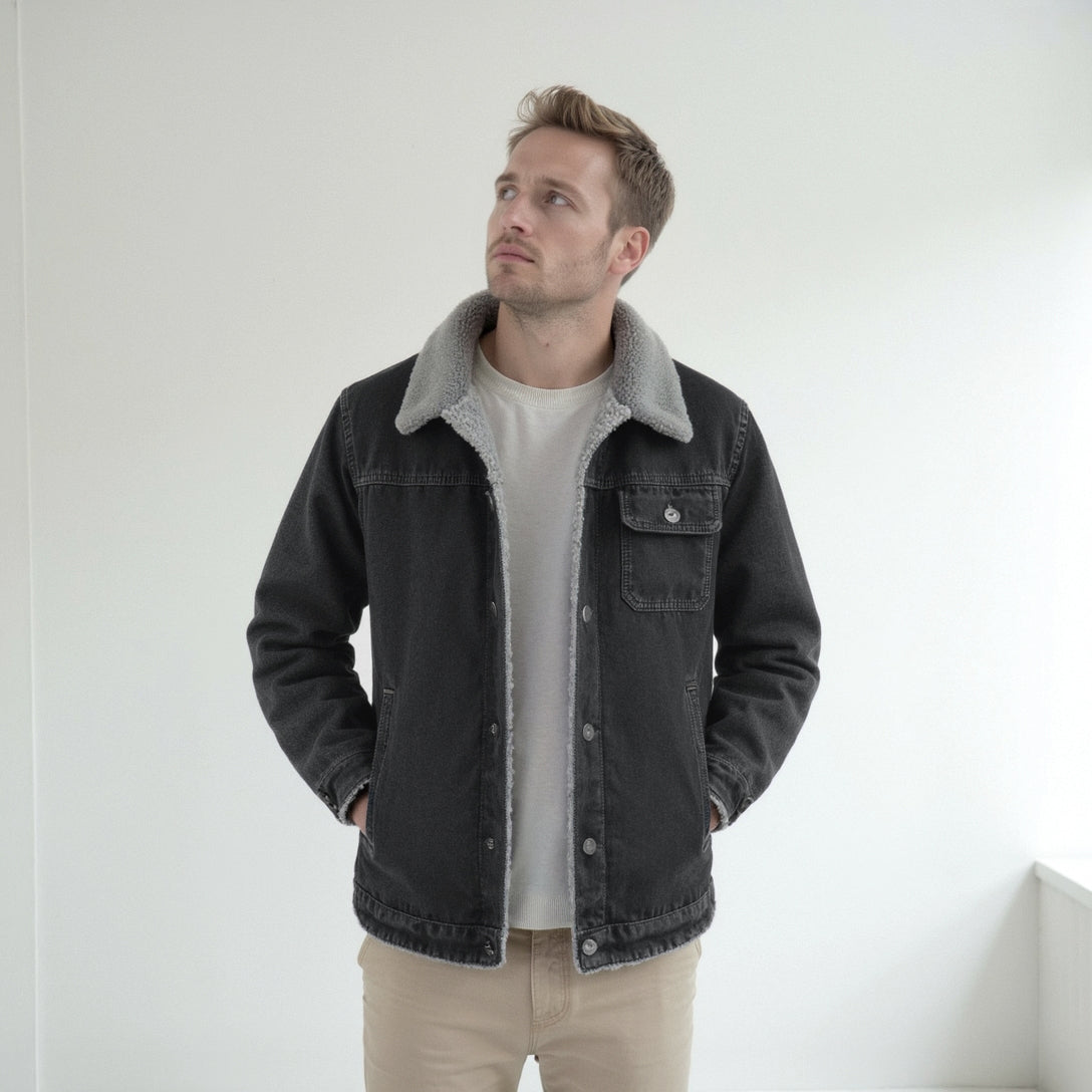 Campera de Jean con Corderito