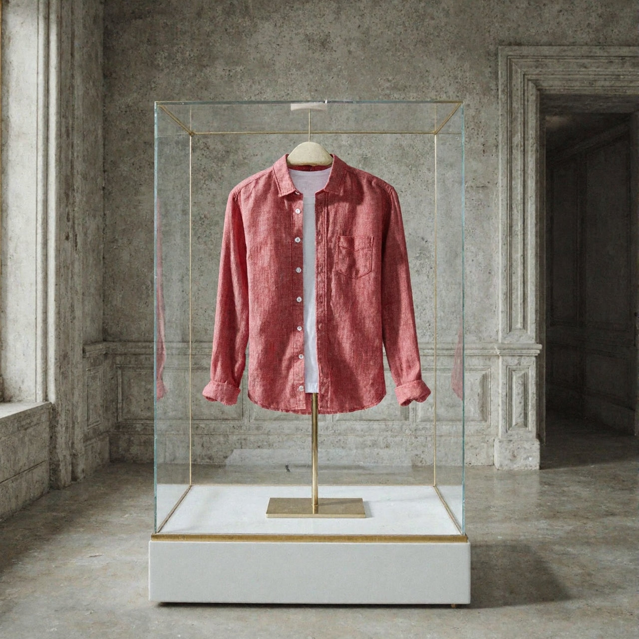 Camisa de lino Manga Larga