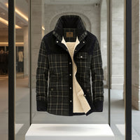 Thumbnail for Chaqueta con corderito a cuadros