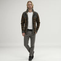 Thumbnail for Chaqueta con corderito a cuadros