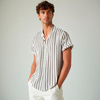 Thumbnail for Camisa de lino a Rayas