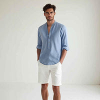 Thumbnail for Camisa de lino Manga 3/4