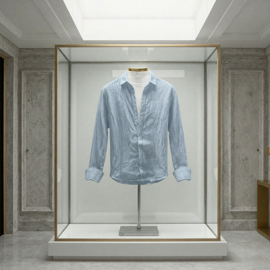 Camisa Richmond 100% de lino manga larga