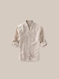 Thumbnail for Camisa Bromley de lino beige - GOAT LONDON