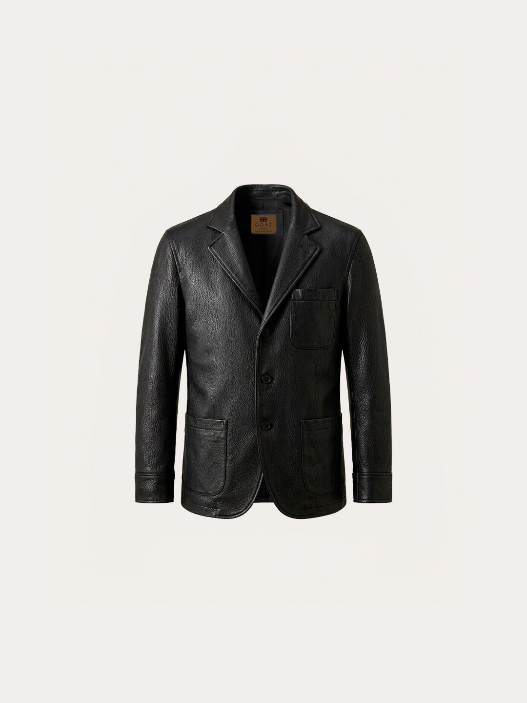Blazer de cuero Negro