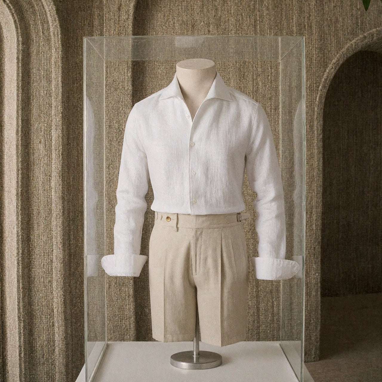 Camisa de Vestir 100% lino old money