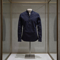 Thumbnail for Camisa de lino Manga Larga cuello mao