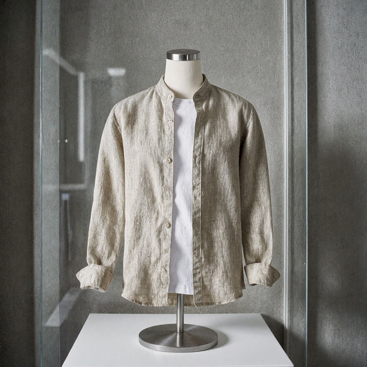 Camisa de 100% lino high quality