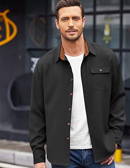 Camisa con cuello de Pana