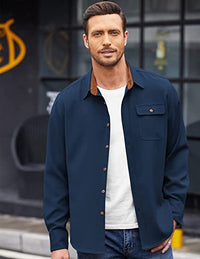 Thumbnail for Camisa con cuello de Pana