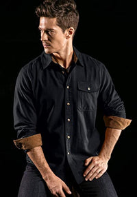 Thumbnail for Camisa con cuello de Pana