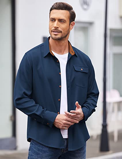 Camisa con cuello de Pana