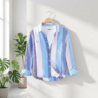 Thumbnail for Camisa London Eye mang larga (100% lino)