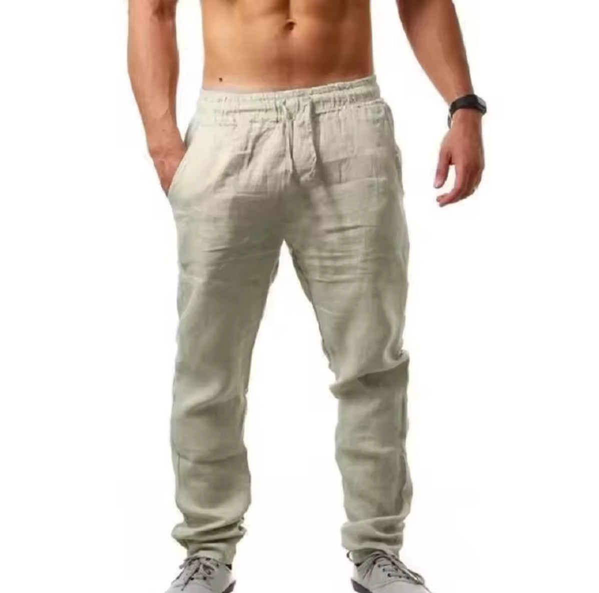 Pantalon de Bambula y lino