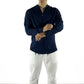 Camisa de Lino Manga Larga cuello en V