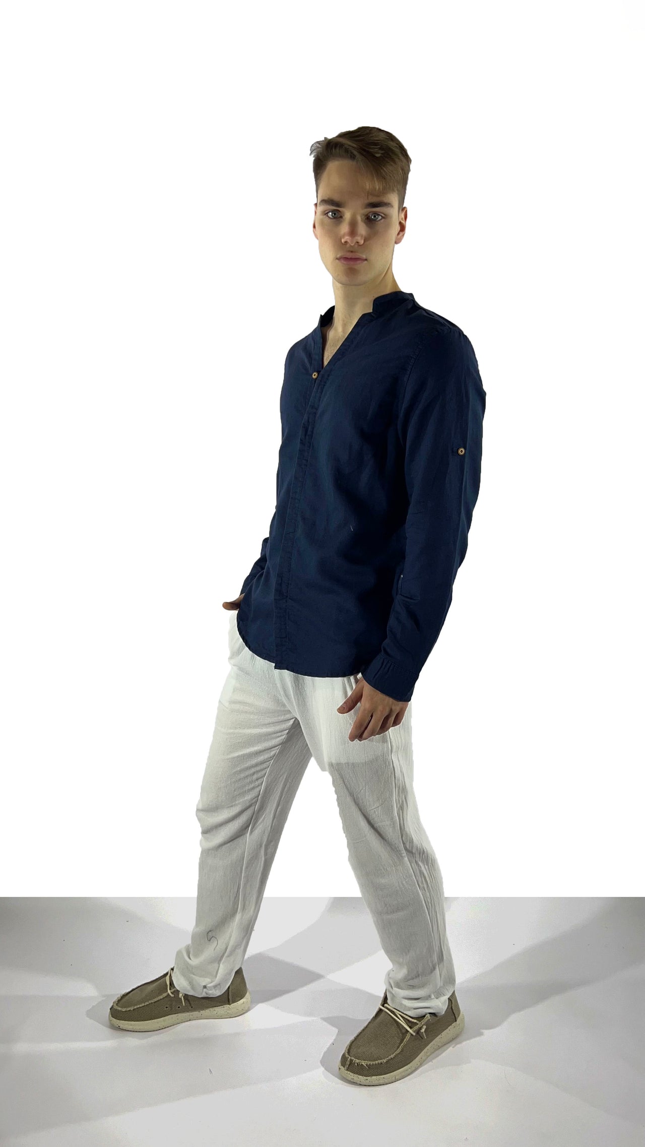 Pantalon de Bambula y lino