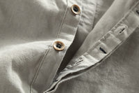 Thumbnail for Camisa de lino Manga Larga cuello mao