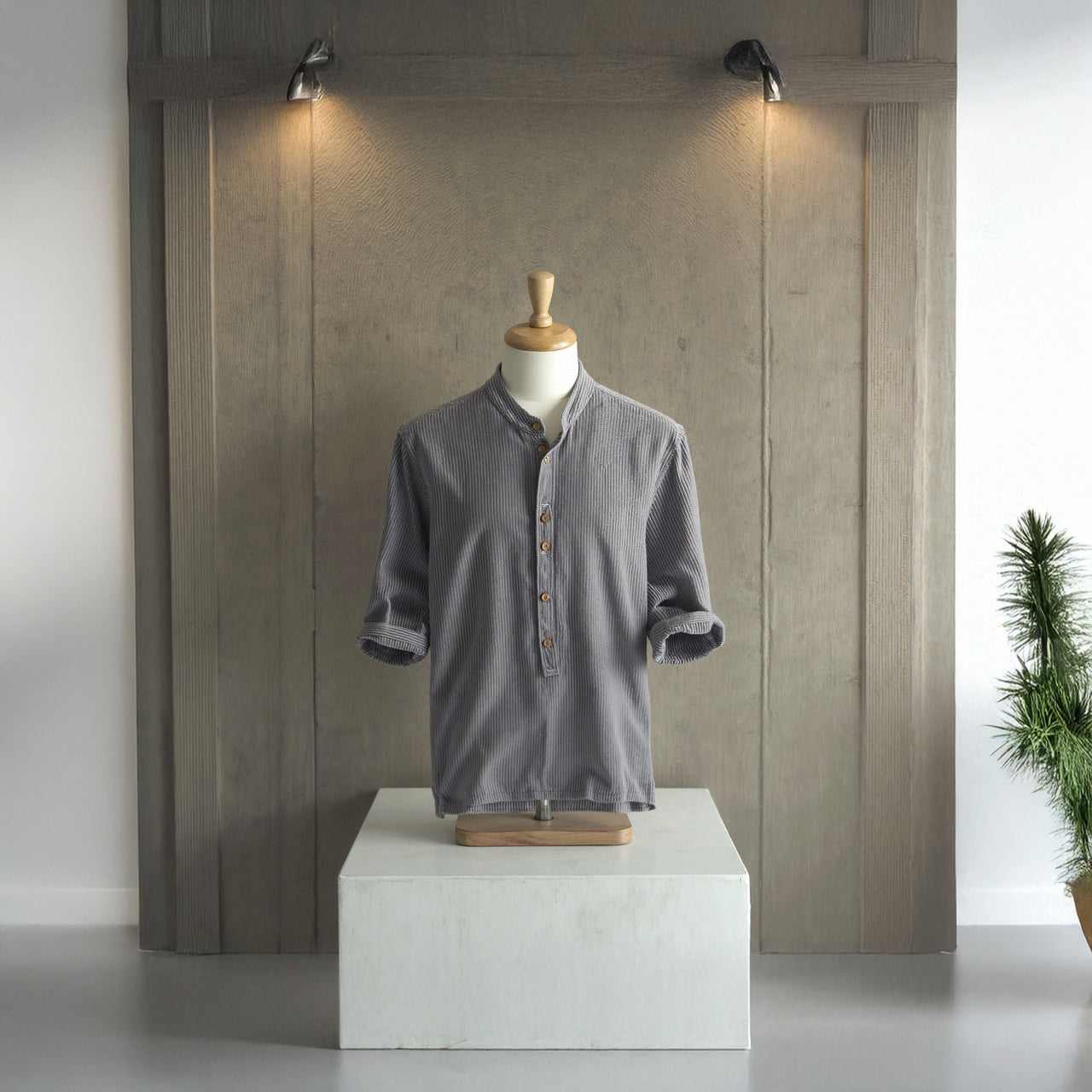 Camisa de lino Manga 3/4