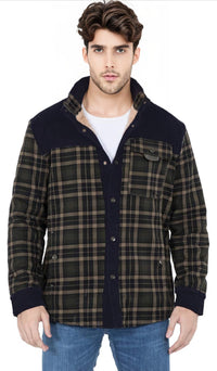 Thumbnail for Chaqueta con Corderito a Cuadros