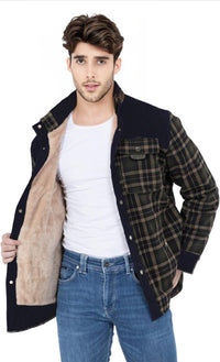 Thumbnail for Chaqueta con Corderito a Cuadros