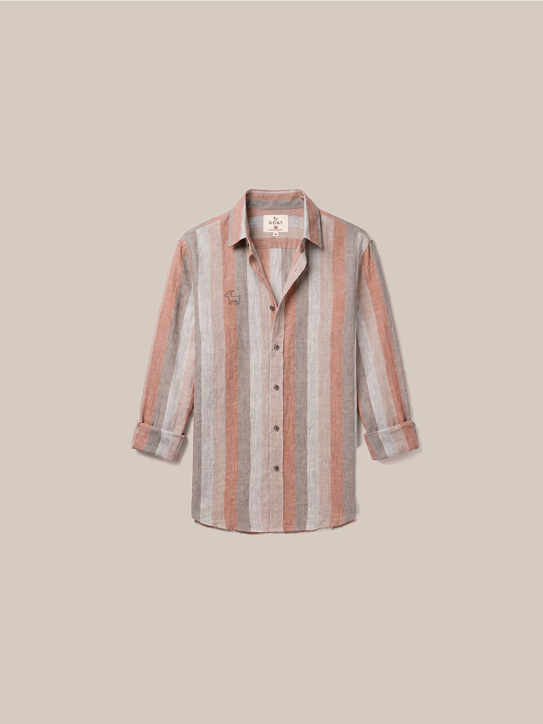 Camisa Leicester (100% Lino) - Celeste