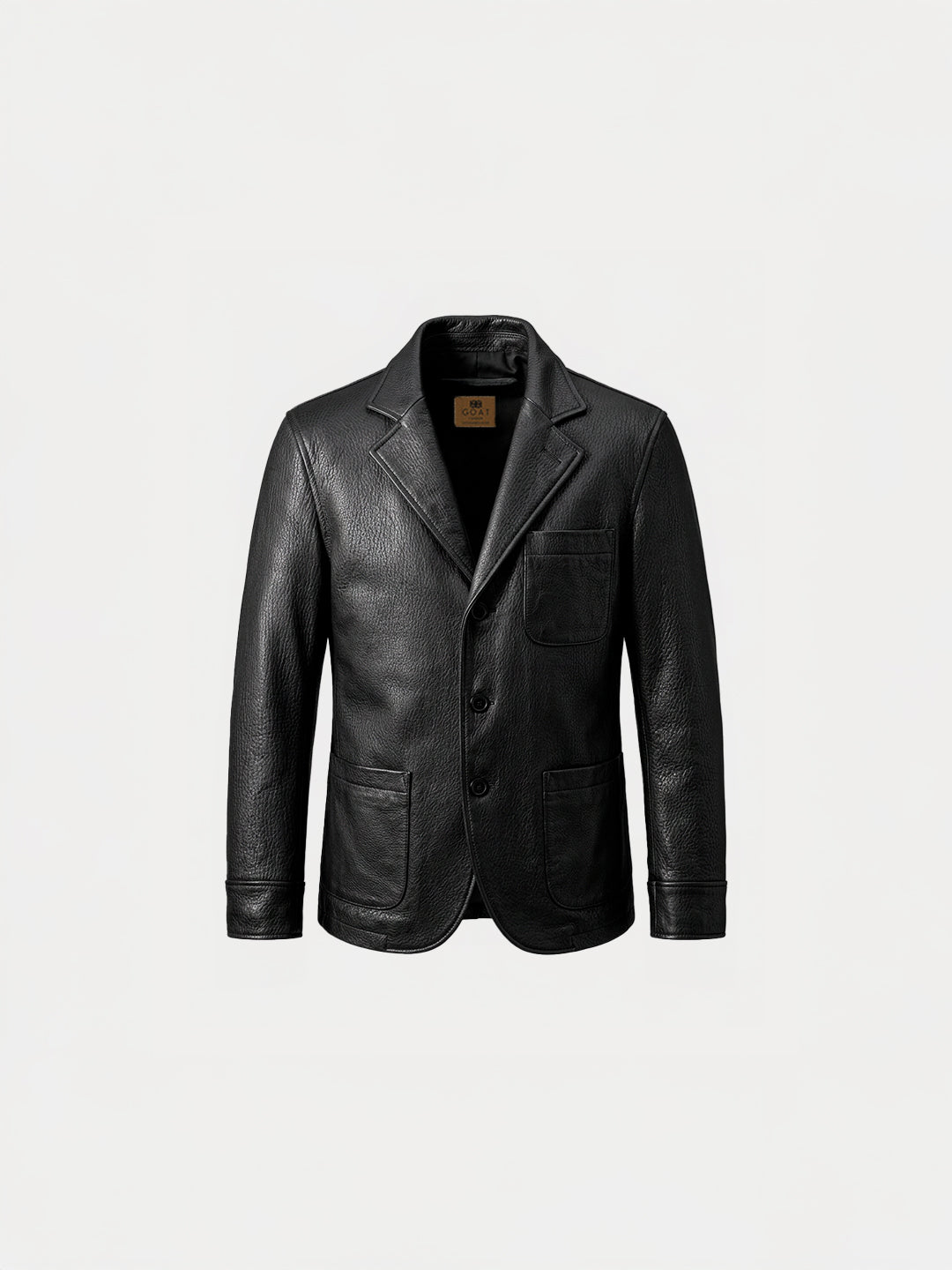 Blazer de cuero Negro