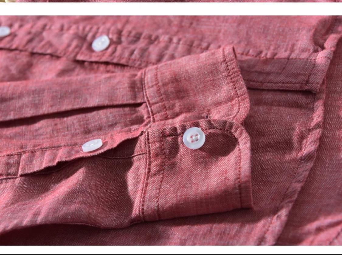 Camisa de lino Manga Larga