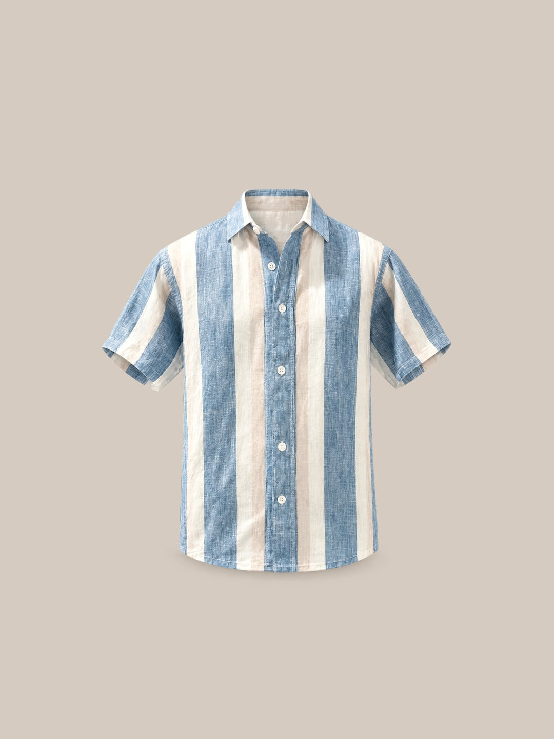 Camisa Marylebone 100% Lino celeste - GOAT LONDON
