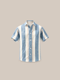 Thumbnail for Camisa Marylebone 100% Lino celeste - GOAT LONDON